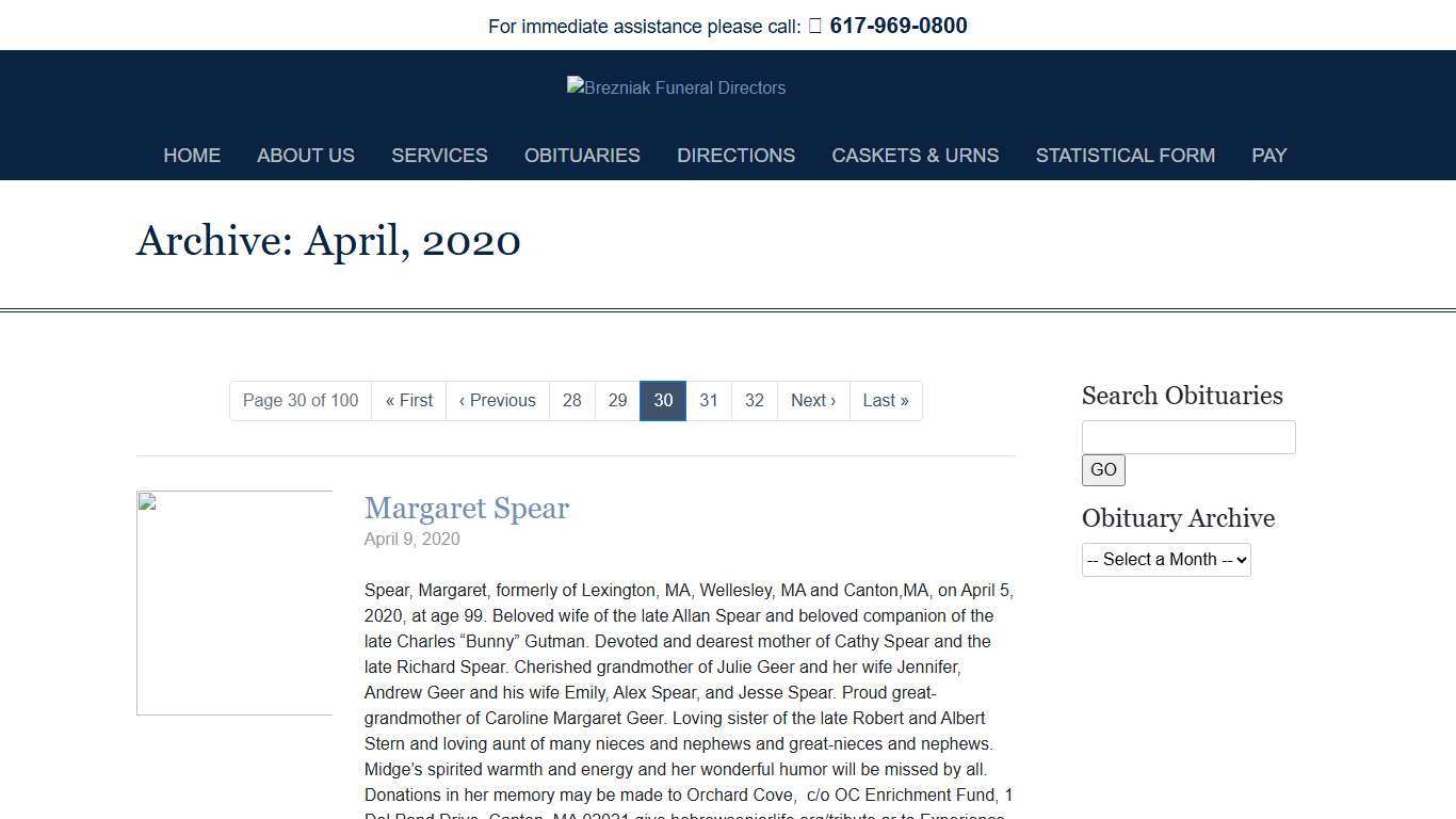 Obituaries Archive - Page 30 of 100 - Brezniak Funeral Directors